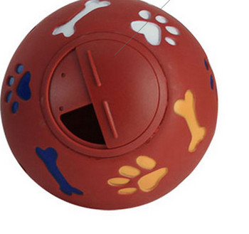 Λαστιχένια μπάλα για σκύλους με θήκη για λιχουδιές