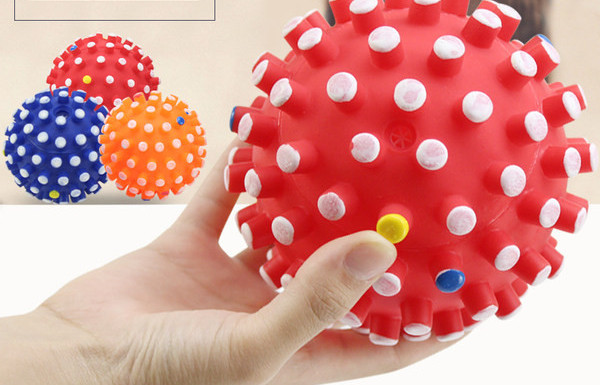 Minge de cauciuc pentru un câine cu diametrul de 6 cm, 10 cm sau 12 cm