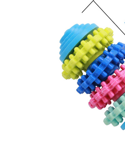 Erinevad kummist mänguasjade mudelid koertele