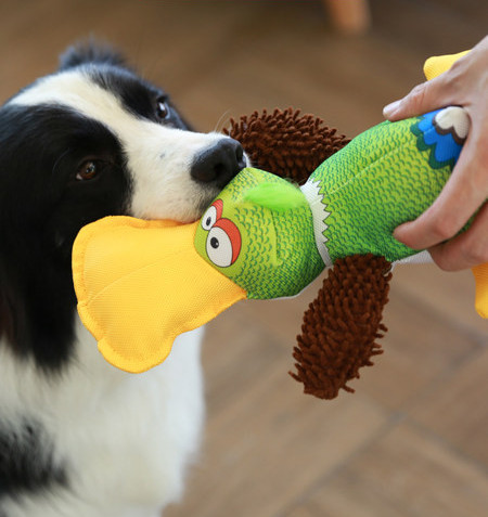 Rață de jucărie pentru câini de plus