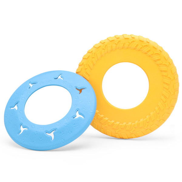 Jucărie frisbee în două culori pentru câini