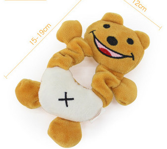 Väike plüüsist mänguasi koertele