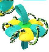 Kummist mänguasi frisbee pall koertele