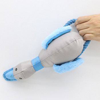 Текстилна играчка за кучета с формата на патица