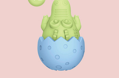 Dinozaur mic de jucărie din cauciuc potrivit pentru câini mici și mijlocii