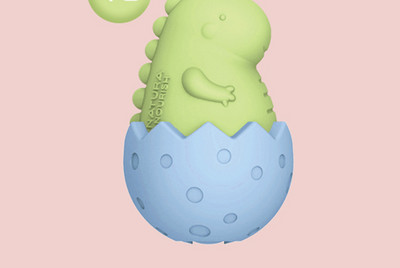 Dinozaur mic de jucărie din cauciuc potrivit pentru câini mici și mijlocii