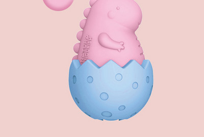 Dinozaur mic de jucărie din cauciuc potrivit pentru câini mici și mijlocii