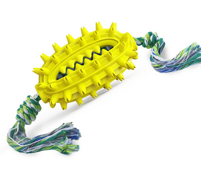 Λαστιχένια μπάλα παιχνιδιού με σχοινί για σκύλους