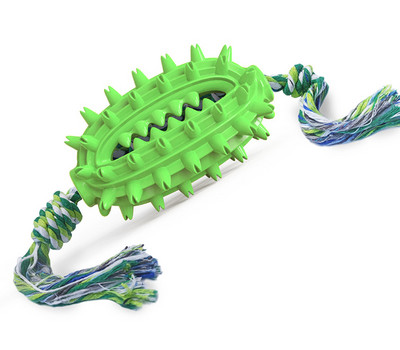 Λαστιχένια μπάλα παιχνιδιού με σχοινί για σκύλους