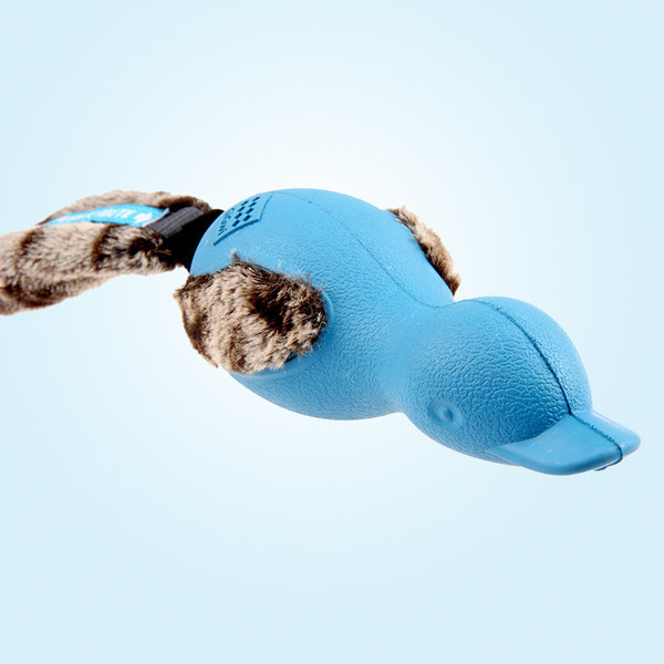 Rață de jucărie din cauciuc pentru câini