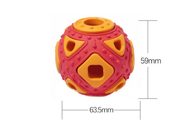 Jucărie din silicon în formă de minge potrivită pentru câini