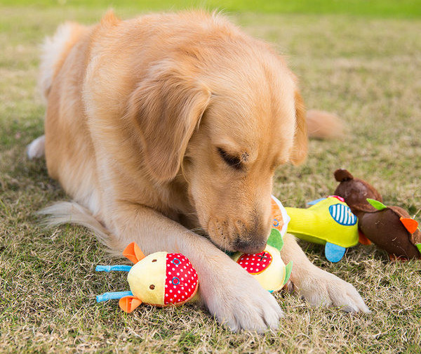 Plišana igračka u obliku životinja pogodna za pse