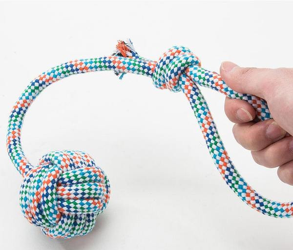 Jucărie textilă pentru câini de mai multe culori