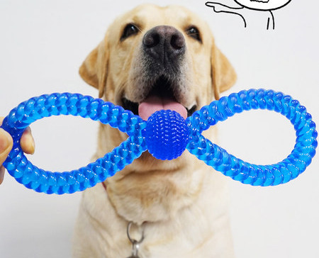 Plava gumena igračka za pse