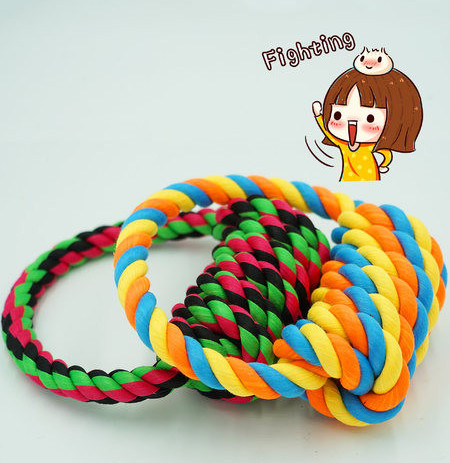 Tekstiilist sõrmus sõlmega koertele