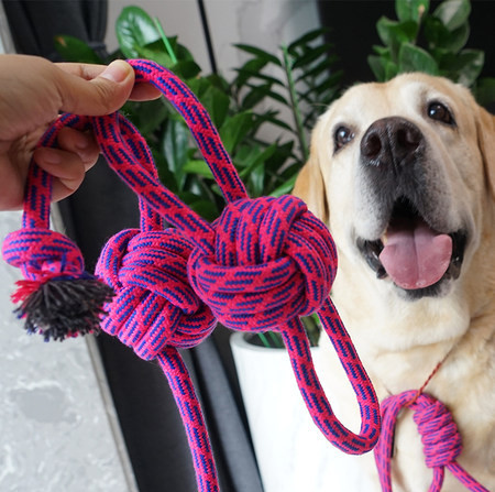 Funie textila potrivita pentru joaca cu cainii