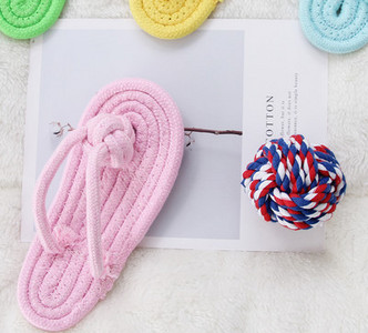 Set jucării pentru câini, papuci și minge