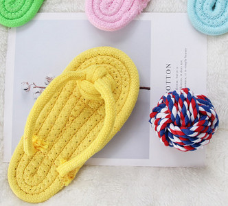 Set jucării pentru câini, papuci și minge