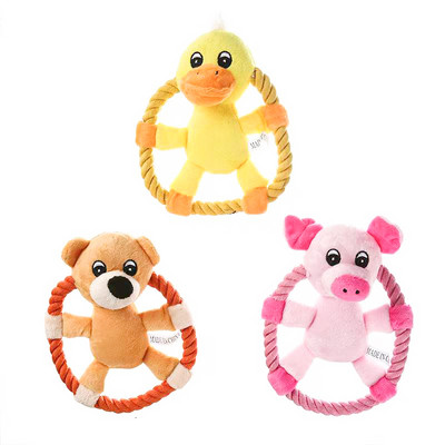 Set de jucării pentru câini de pluș din trei sau o bucată