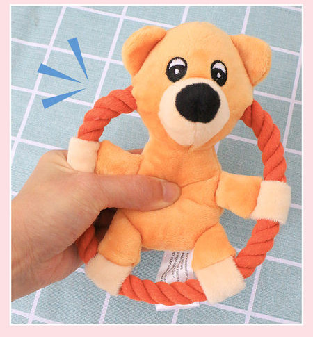 Set de jucării pentru câini de pluș din trei sau o bucată