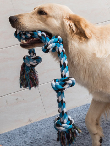 Кучешка играчка въже за дъвчене