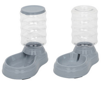 Set de două dozatoare pentru hrană și apă pentru câini