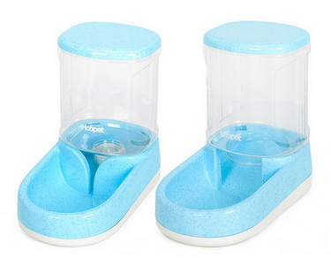 Set de două dozatoare pentru hrană și apă pentru câini