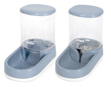 Set de două dozatoare pentru hrană și apă pentru câini