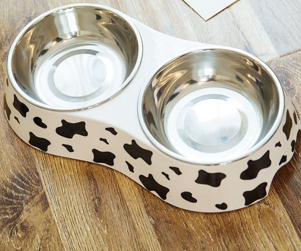 Bol dublu pentru hrana pentru caini cu aplicatii