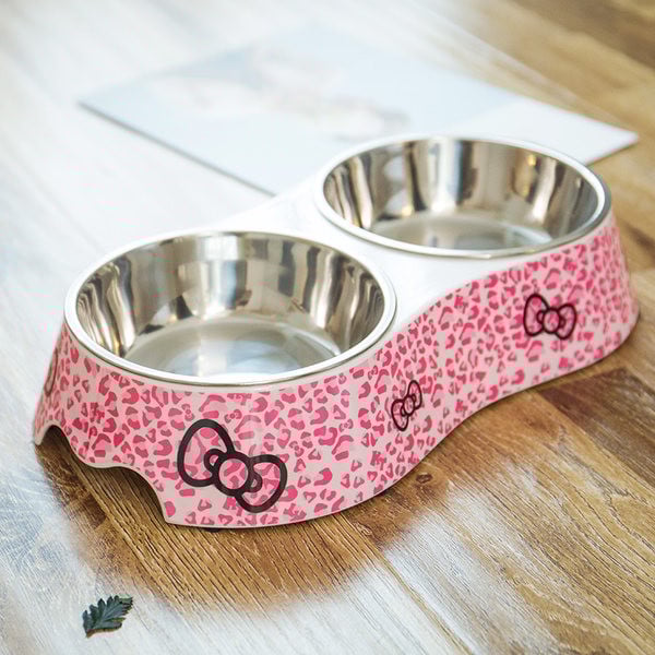 Bol dublu pentru hrana pentru caini cu aplicatii