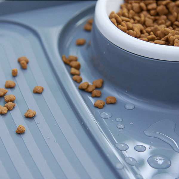 Bol dublu din plastic pentru caini