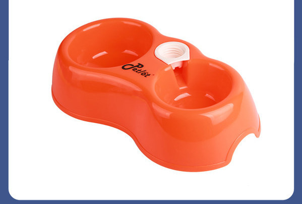 Plastična posuda s dva odjeljka za pse