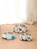 Μεταλλικό μπολ τροφής για σκύλους με εφαρμογές