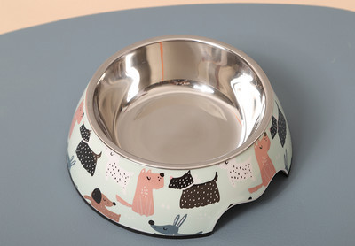 Μεταλλικό μπολ τροφής για σκύλους με εφαρμογές