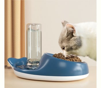 Μπολ φαγητού με δοσομετρητή νερού σε διαφορετικά μοντέλα για σκύλους και γάτες
