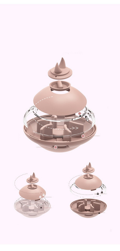 Bol de plastic pentru hrana pentru caini in forma rotunda