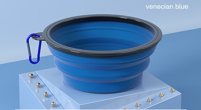 Πτυσσόμενο μπολ σιλικόνης για σκυλοτροφή