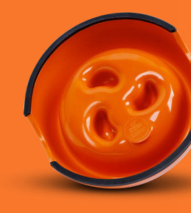 Okrugla plastična posuda za sporo hranjenje