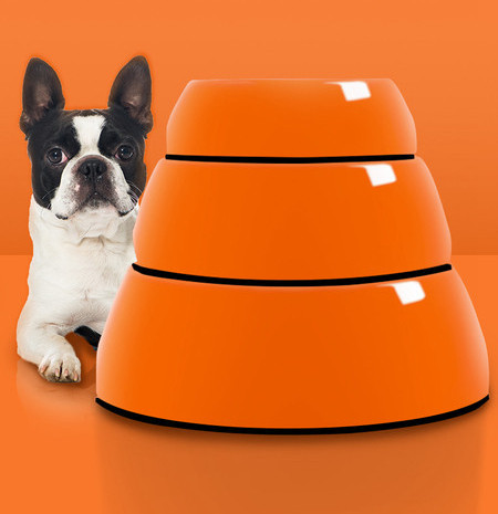 Okrugla plastična posuda za sporo hranjenje