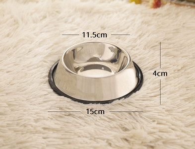 Στρογγυλό μπολ από ανοξείδωτο χάλυβα για τροφή για σκύλους