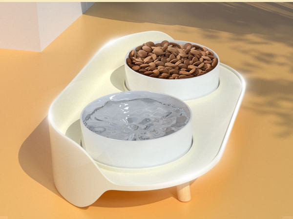 Boluri ceramice cu suport pentru mancare si apa