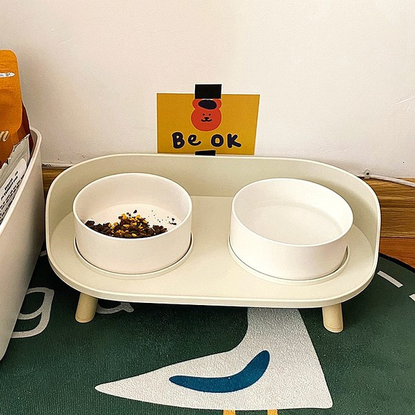 Boluri ceramice cu suport pentru mancare si apa