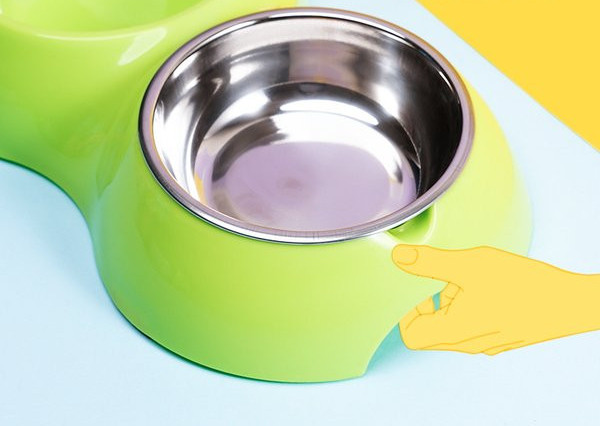 Bol de hrănire pentru câini din plastic