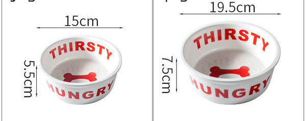 Κεραμικό πιάτο για σκυλοτροφή με αντιολισθητική βάση