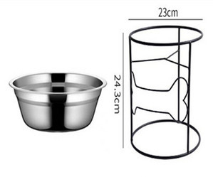 Μεταλλική ποτηροθήκη για κατοικίδια