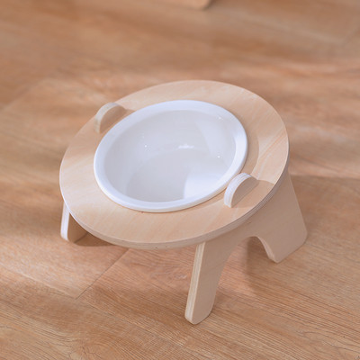 Keramikas bļoda ēdienam un ūdenim ar statīvu