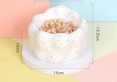 Κεραμικό στρογγυλό μπολ για φαγητό ή νερό για σκύλους και γάτες