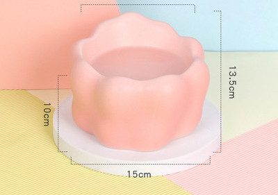 Κεραμικό στρογγυλό μπολ για φαγητό ή νερό για σκύλους και γάτες