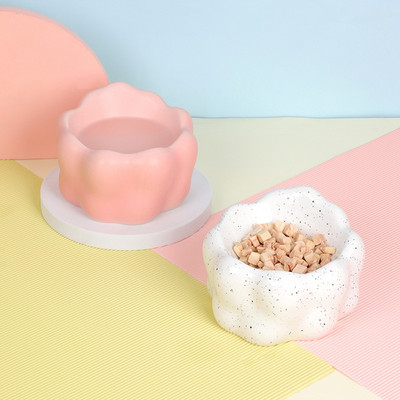 Κεραμικό στρογγυλό μπολ για φαγητό ή νερό για σκύλους και γάτες