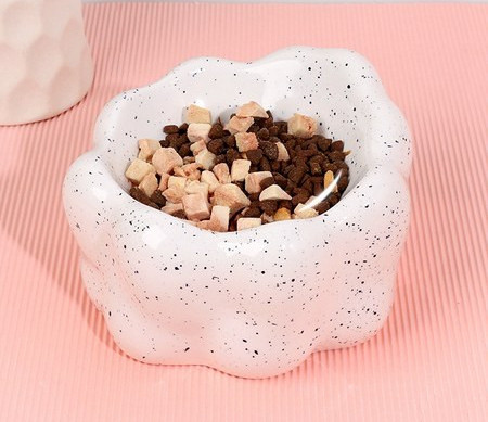 Κεραμικό στρογγυλό μπολ για φαγητό ή νερό για σκύλους και γάτες